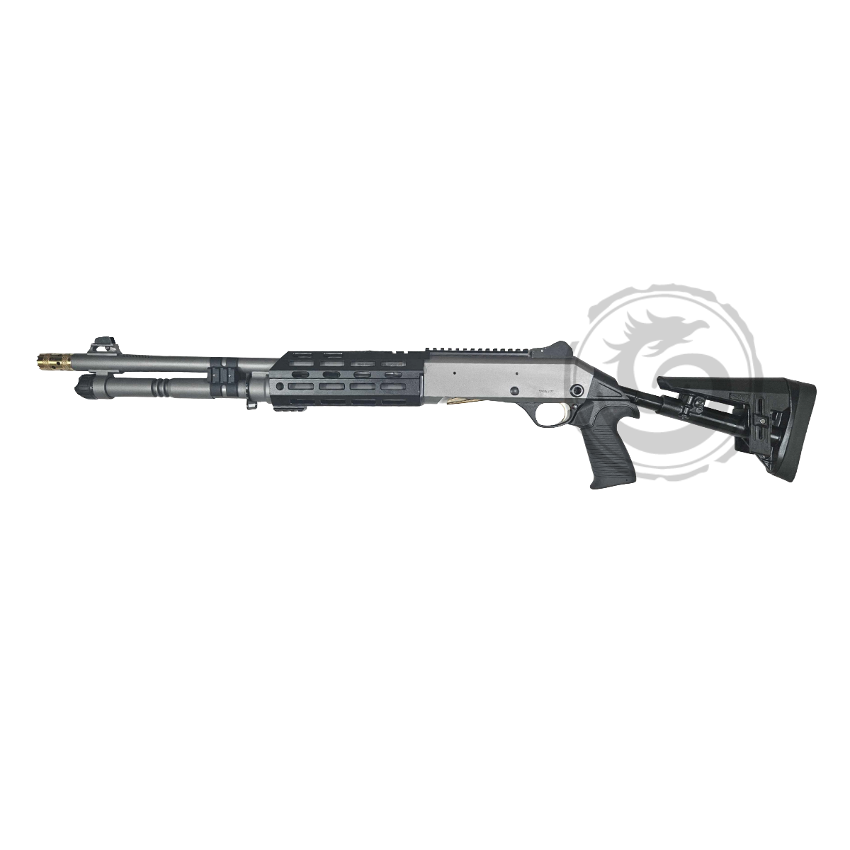 EGE Panzer Arms M4 Speed Pro 12 Ga 18.6" Semi-Auto Shotgun Gold M4-PROTACGRYTITTL (2)