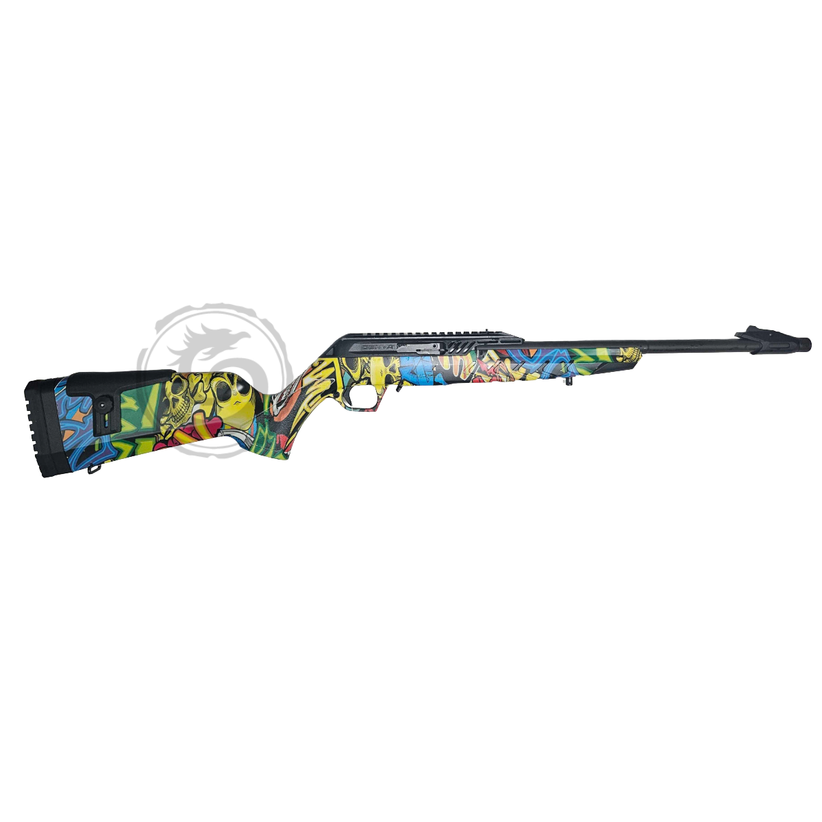 Derya TM-22 Cadet Semi-Auto 22 LR 18″ Barrel – Urban Graffiti Camo — Go Tenda