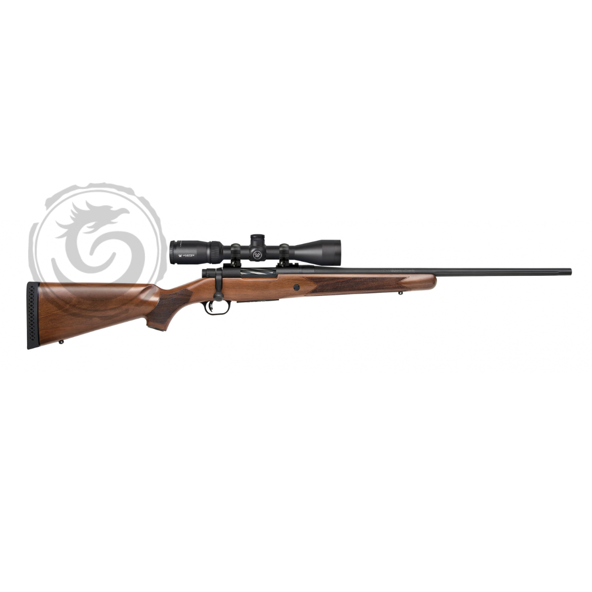 Mossberg Patriot Walnut 22-250 Rem 22″ Bolt-Action Rifle w/Scope — Go Tenda