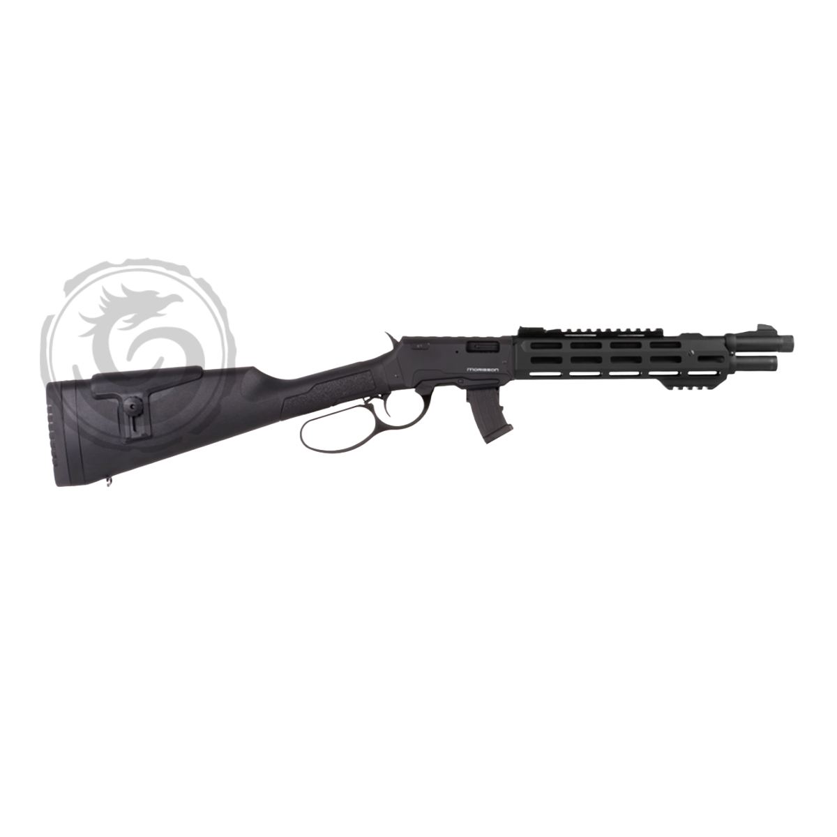 Morisson Lever-Action 22 LR 18″ Black Tactical Forend — Go Tenda