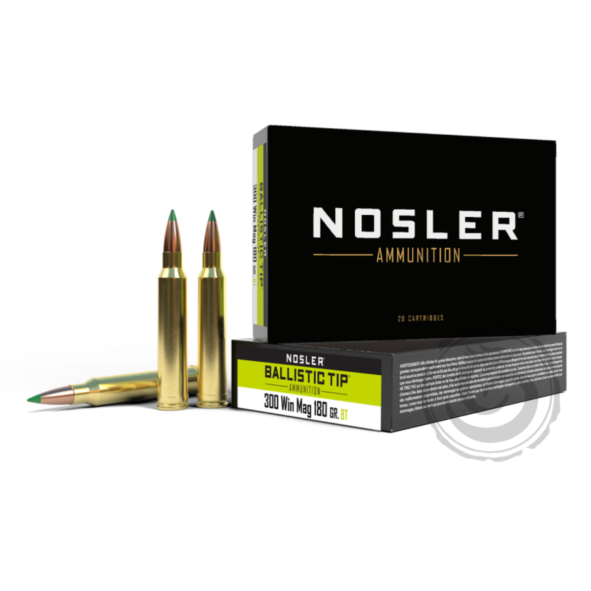 Nosler Ballistic Tip Hunting 300 Win Mag 180 Gr Box of 20 — Go Tenda