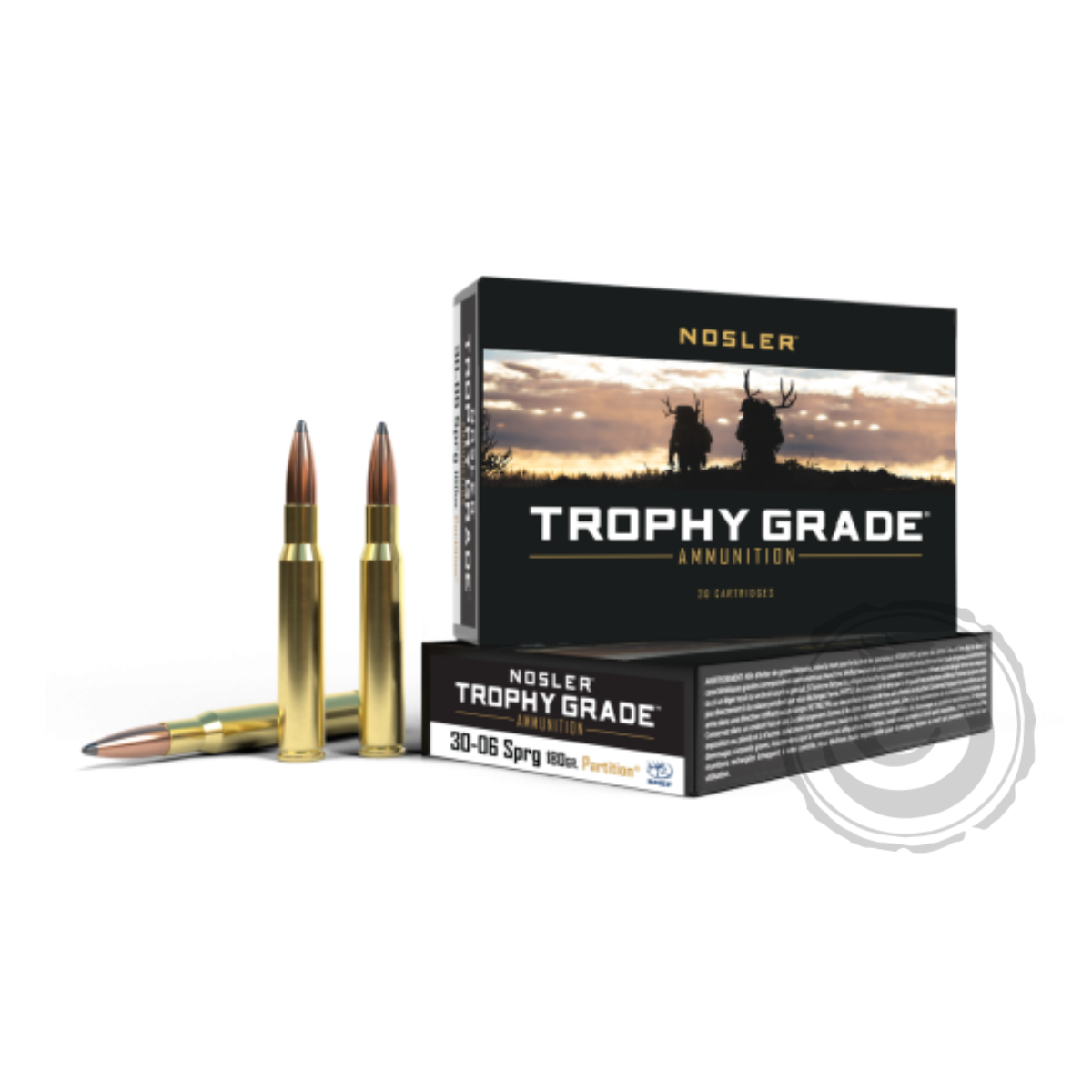 Nosler Trophy Grade 30-06 Springfield 180 Gr Partition Box of 20 — Go Tenda