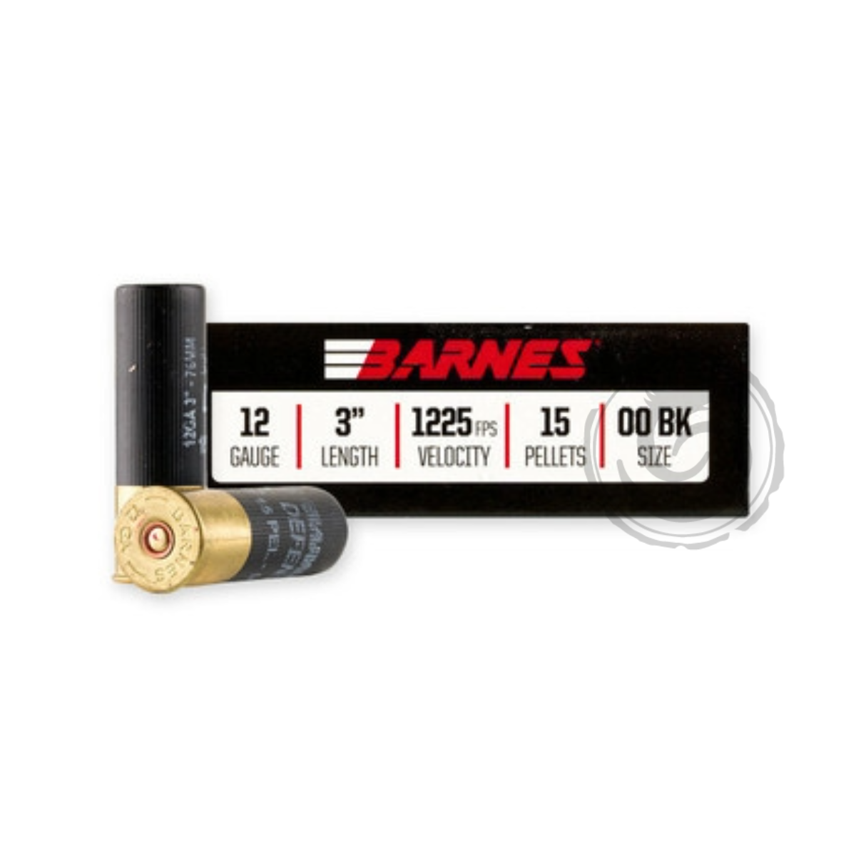 Barnes Defense 12 Ga 3″ 00 Buckshot Box of 5 — Go Tenda