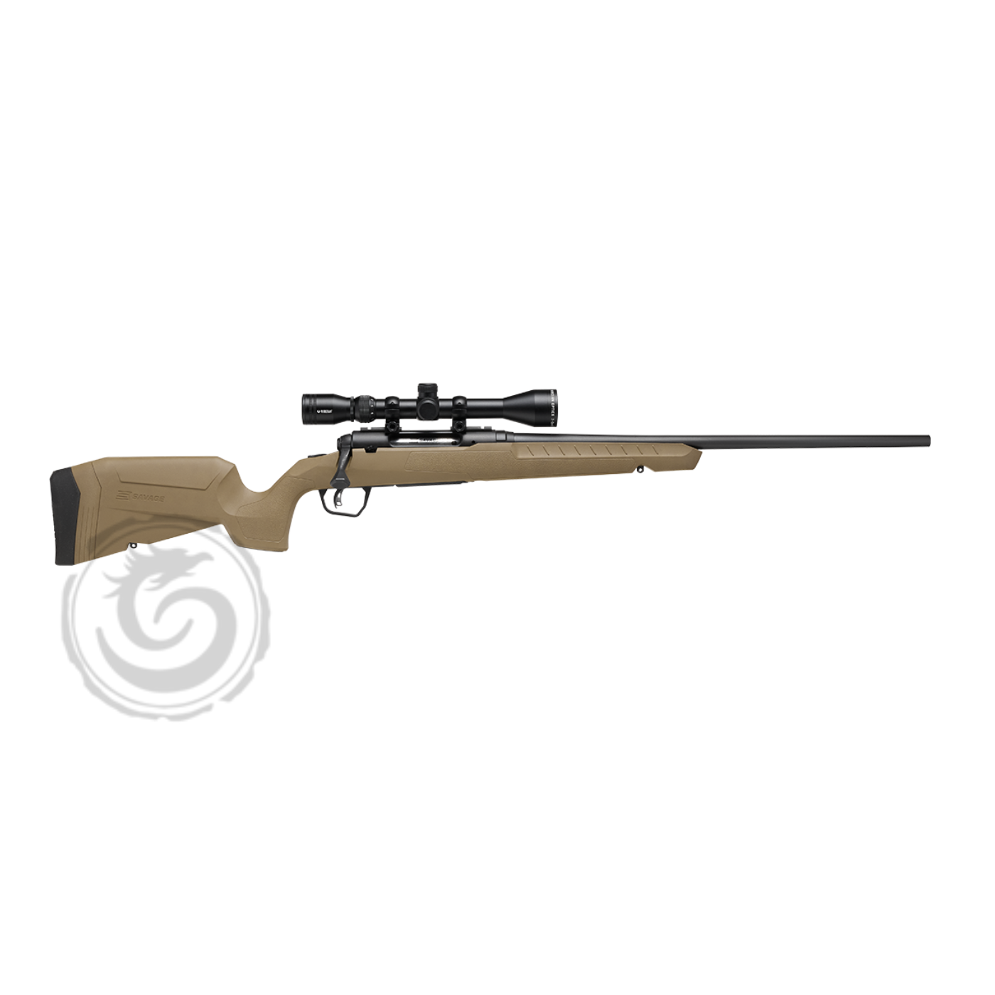 Savage Axis 2 XP FDE 22-250 Rem 22″ Scoped Combo — Go Tenda