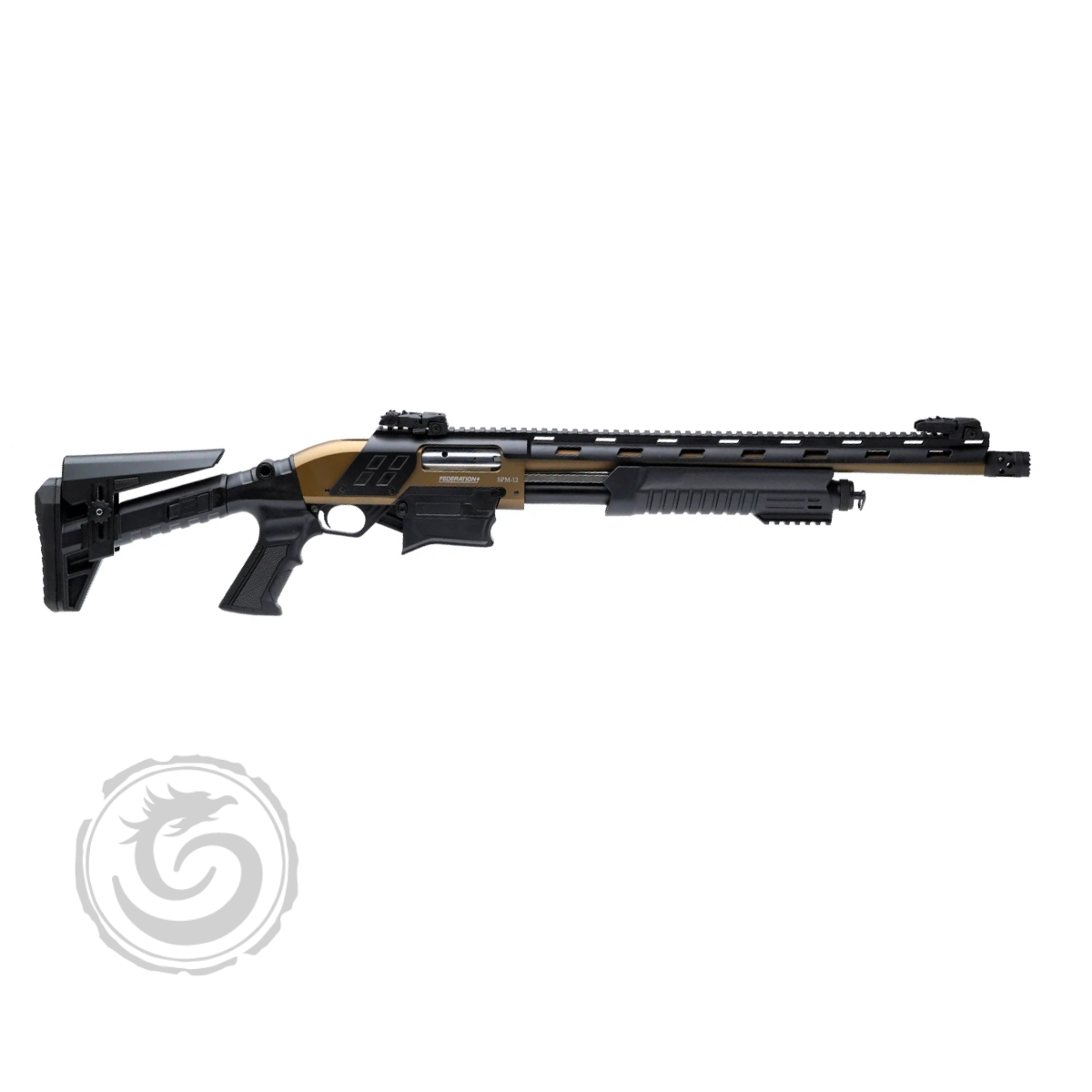 Federation Firearms SPM-12 Mag-Fed 12 Ga 18.7″ Barrel Pump Shotgun, Bronze — Go Tenda