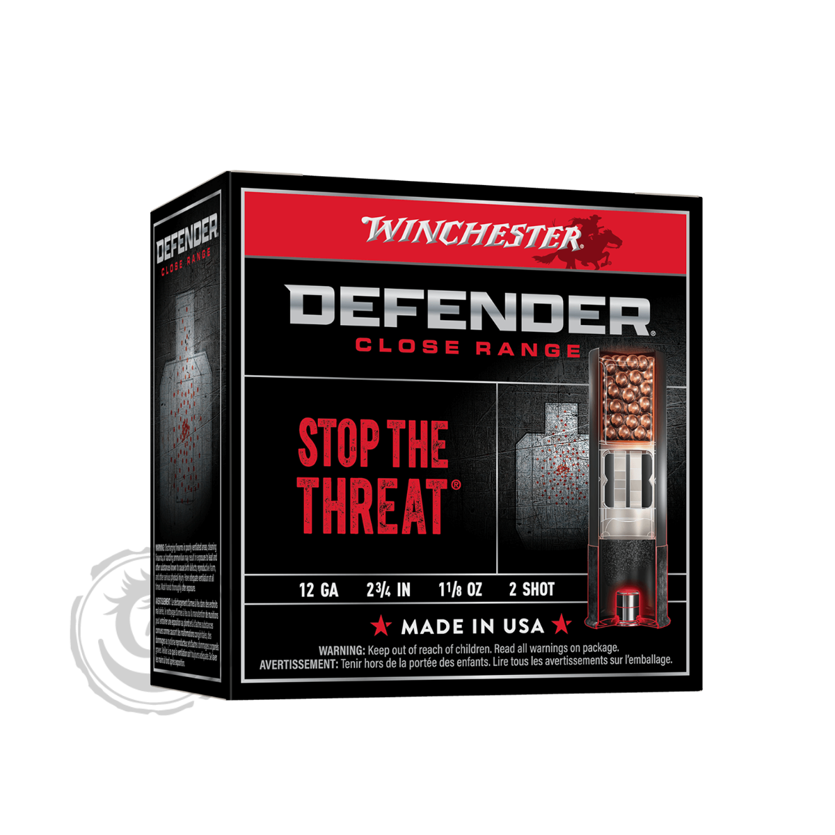 Winchester Defender Close Range 12 Ga 2-3/4″ #2 Box of 25 — Go Tenda