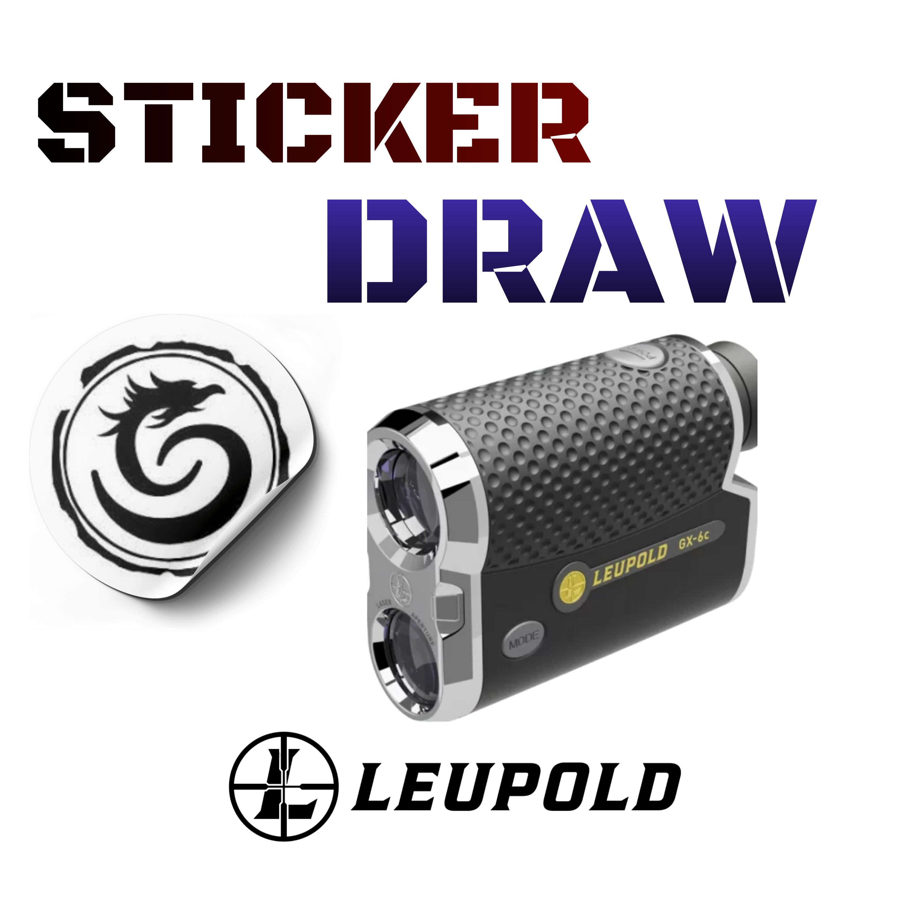 Sticker Draw, Leupold Golf GX-6c Digital Golf Rangefinder 178764