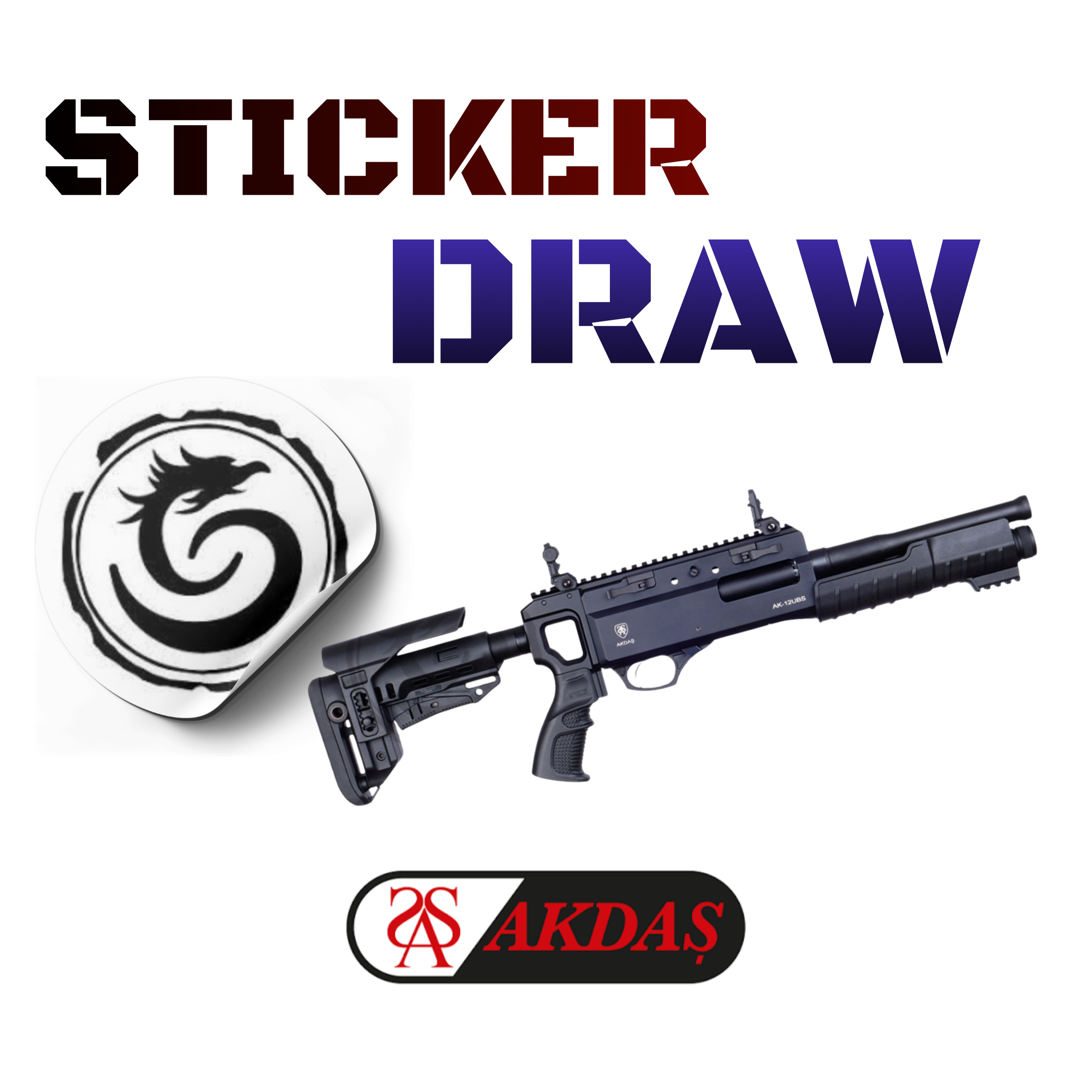 Sticker Draw, AKDAS UBS-12 Gen 3 Under Barrel 12 Ga Shotgun