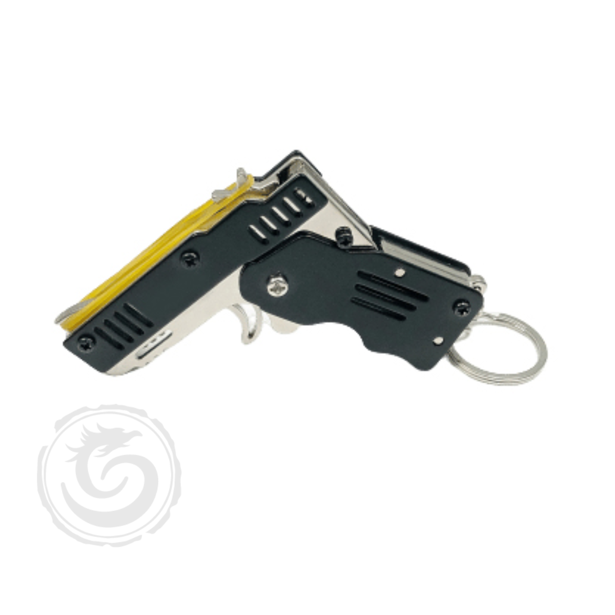Ravenwood Rubber Band Gun Key Chain w/ Target Black
