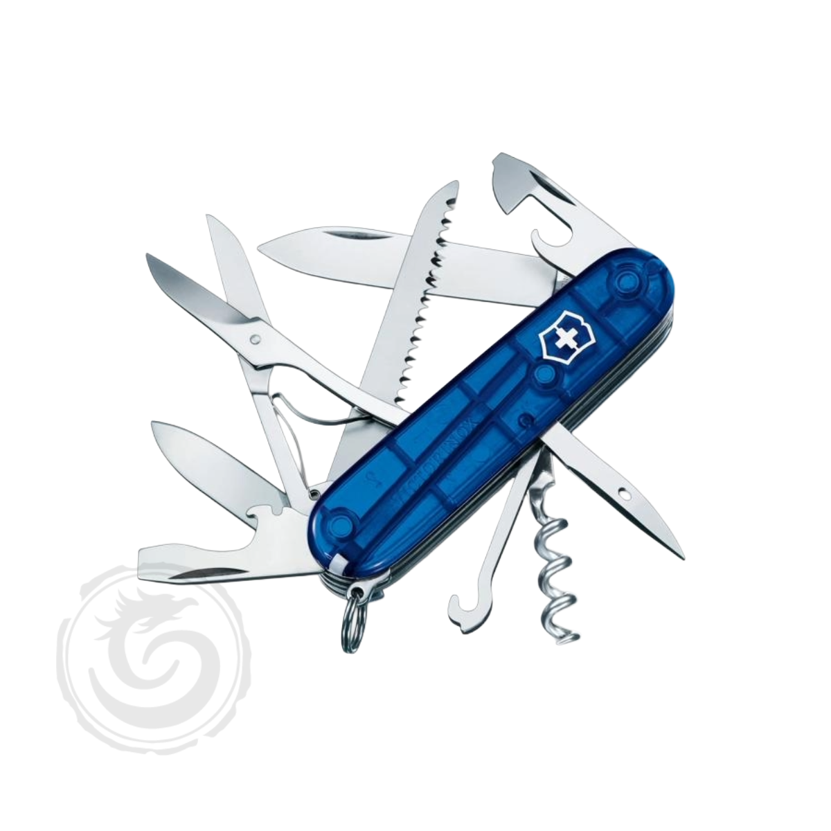 Victorinox Huntsman Pocket Knife Translucent Sapphire Blue