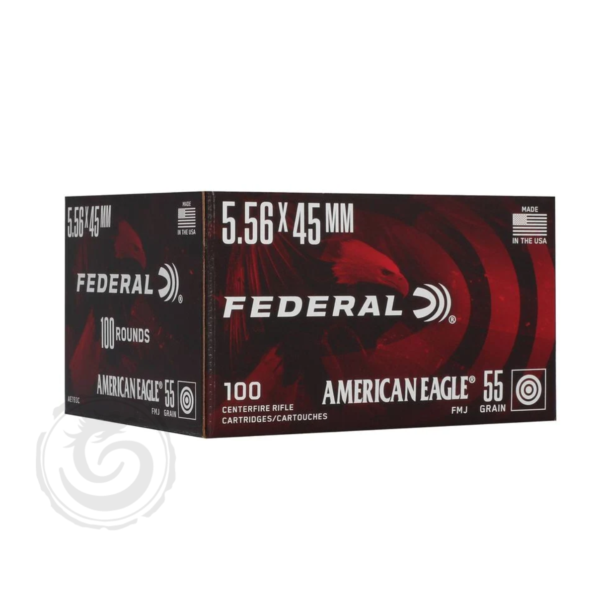 Federal American Eagle Rifle 5.56 Nato 55 Gr FMJ Boat-Tail Box of 100