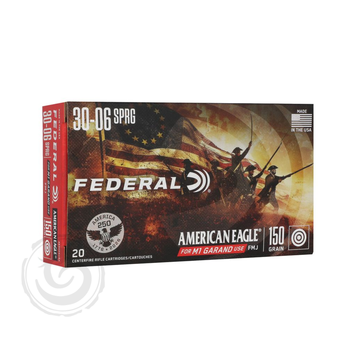 Federal American Eagle Anniversary Edition 30-06 Sprg 150 Gr FMJ Box of 20