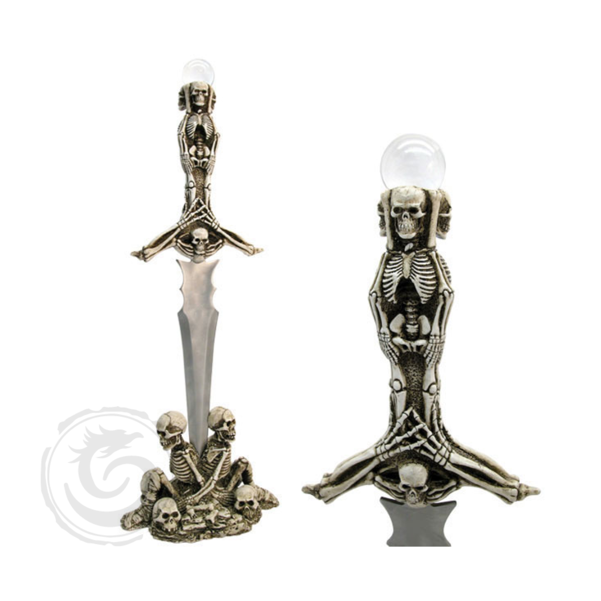 BladesUSA Fantasy Fixed Blade Knife with Display Stand