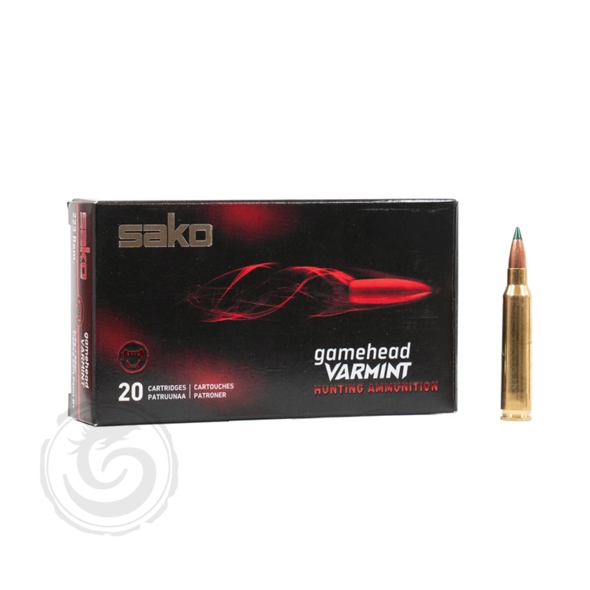 Sako Gamehead Varmint 223 Rem 165 Gr SP BT Box of 20