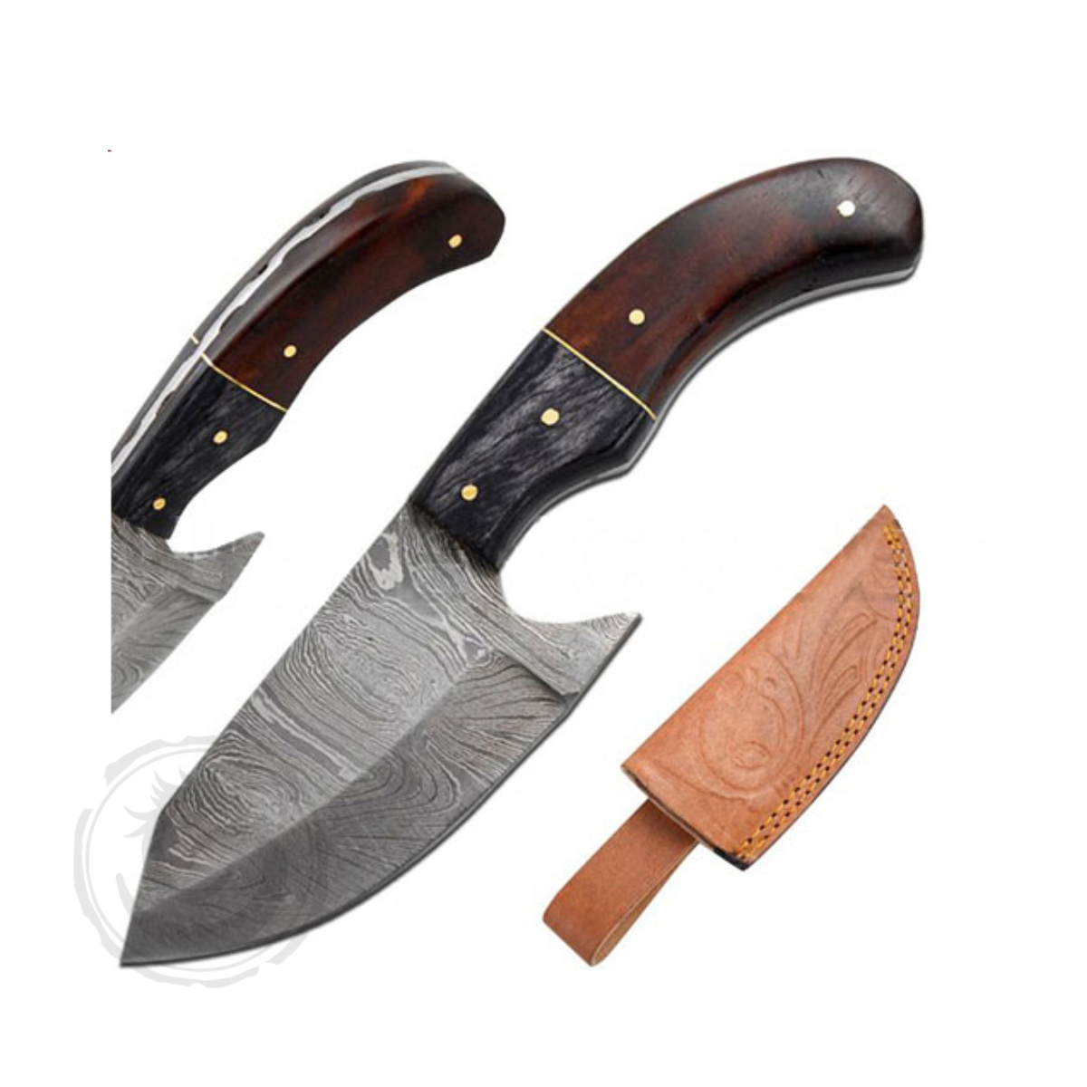 Old Ram Damascus Skinner Knife