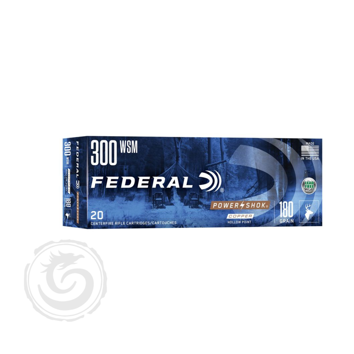 Federal Power-Shok Copper 300 WSM 180 Gr HP Box of 20
