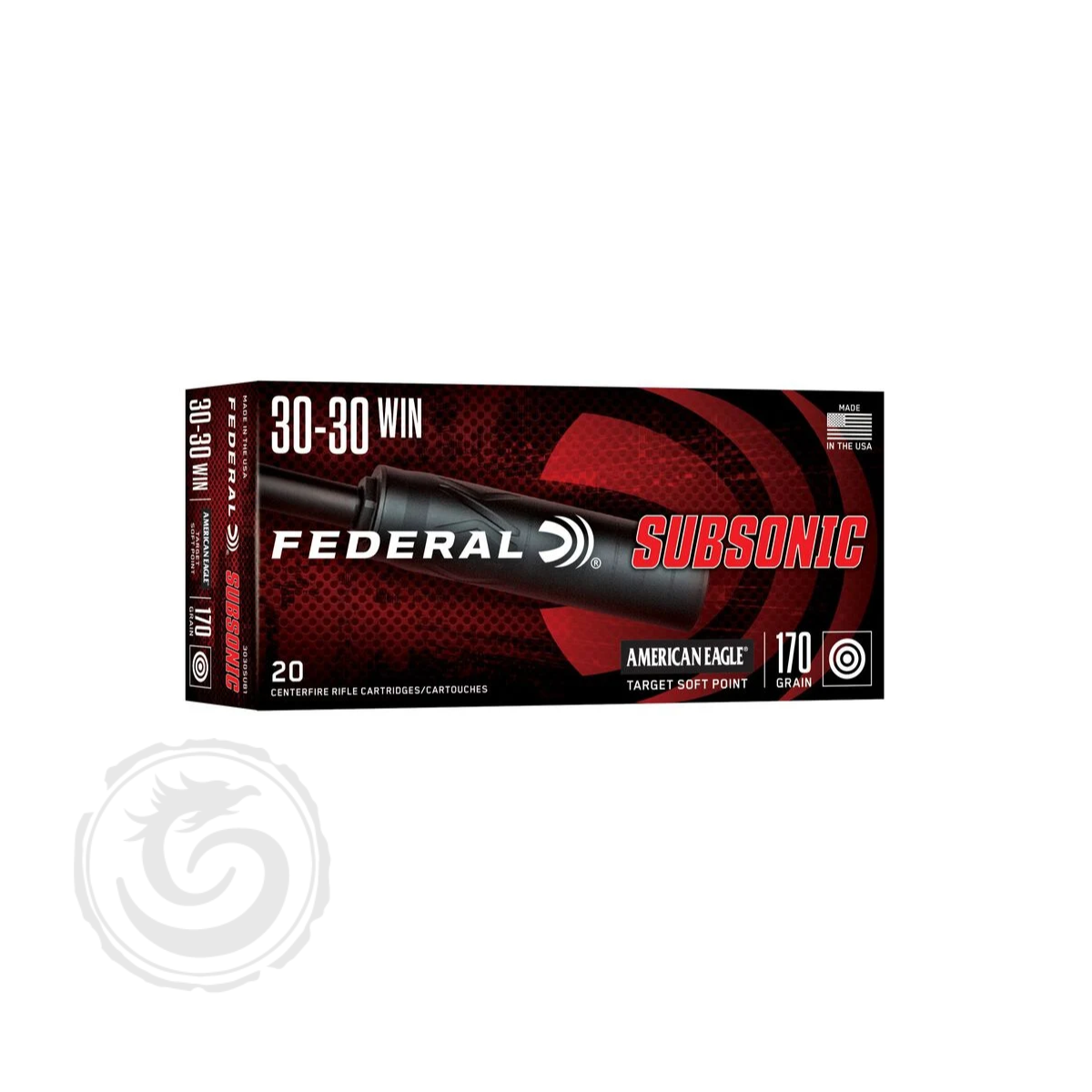 Federal Subsonic 30-30 Win 170 Gr Target Soft Point Box of 20