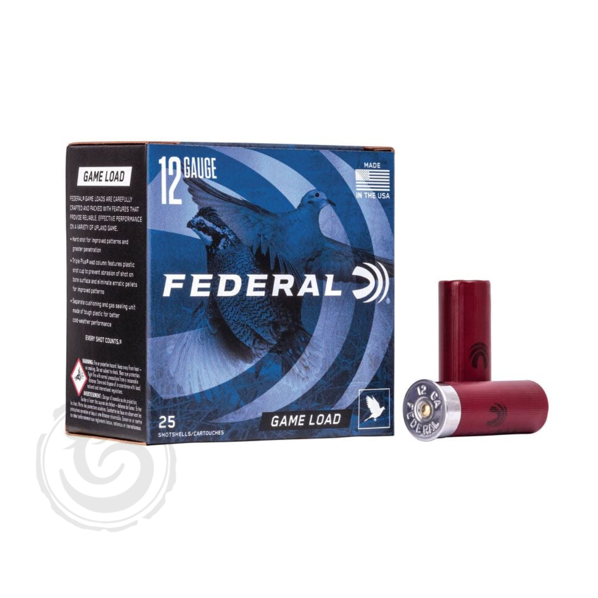 Federal Game Load Upland 12 Ga 2-3/4″ 1oz #8 Box of 25