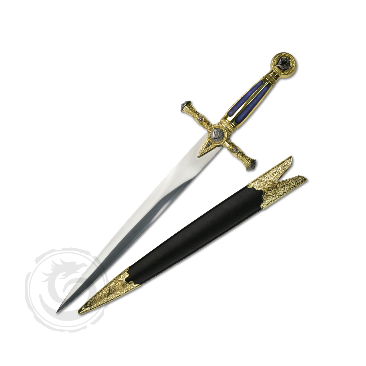 BladesUSA Mason Dagger w/Scabbard Blue