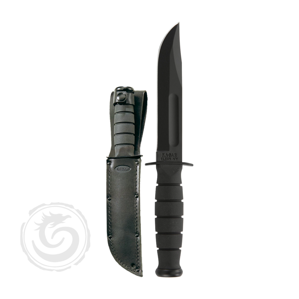 KA-BAR Short Plain Edge Fixed Blade Knife