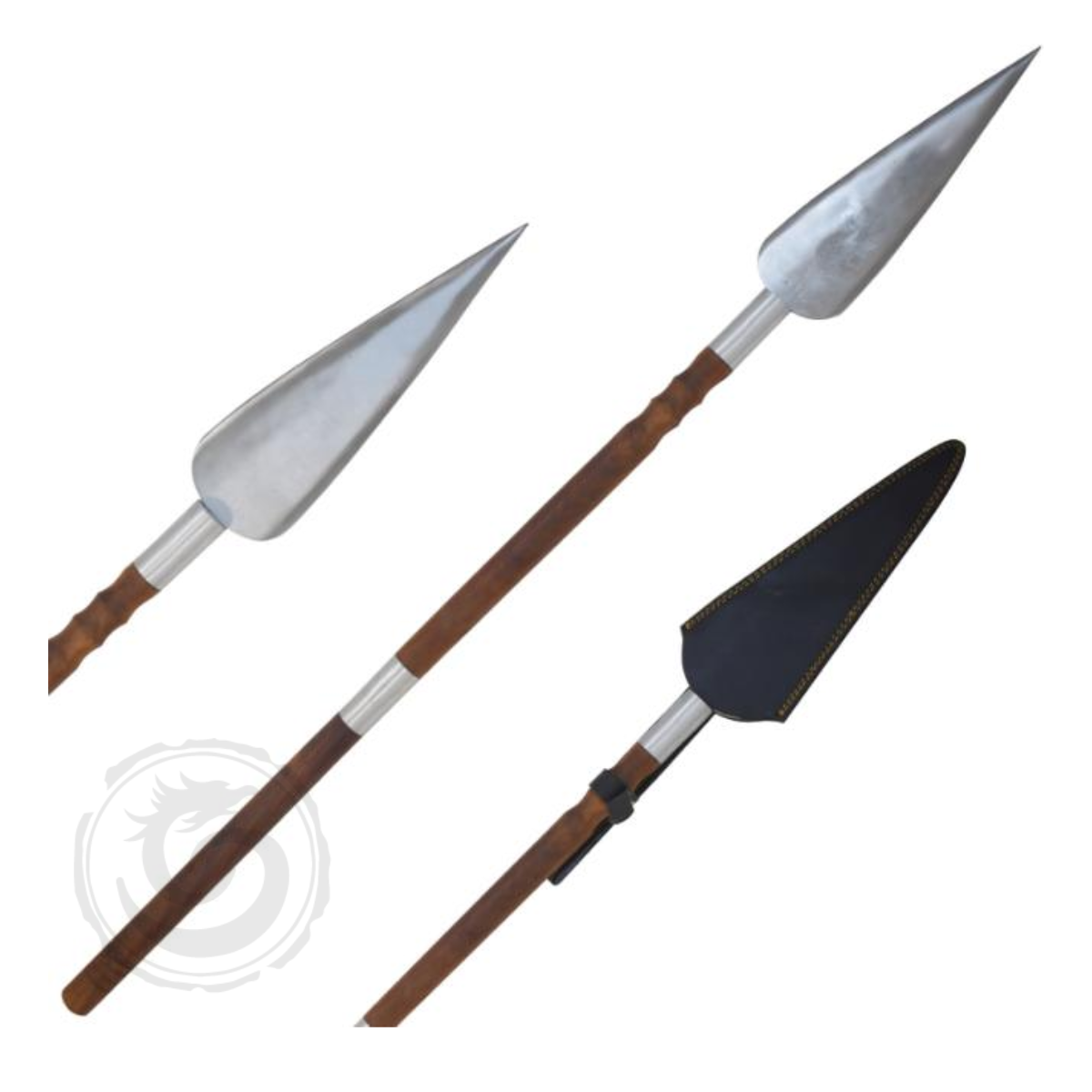 Medieval Warrior – Hand Made 42″ Viking Spear With Sheath