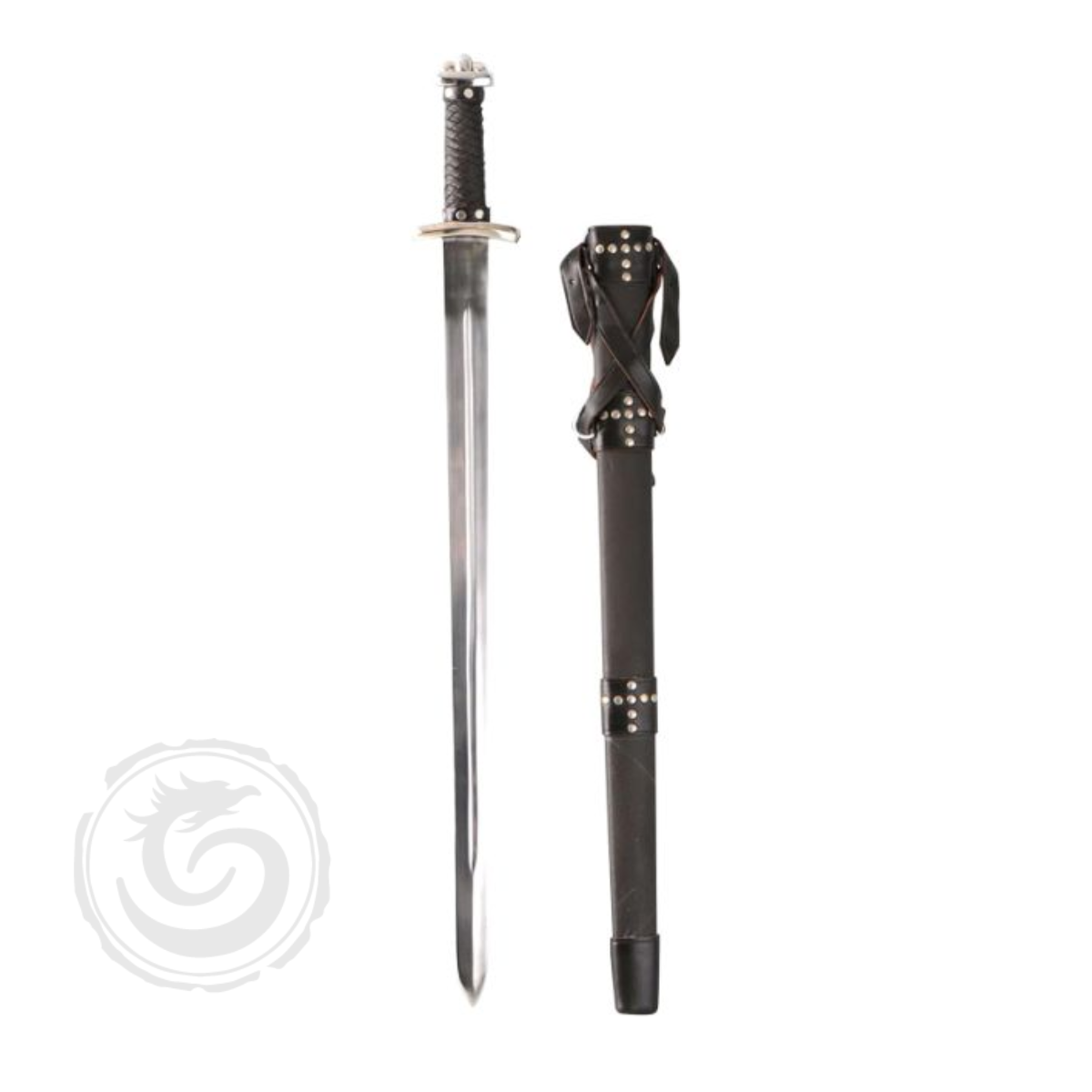 Medieval Warrior – 8th Century Full Tang Handmade Viking Raider Godfred Sword w/Scab