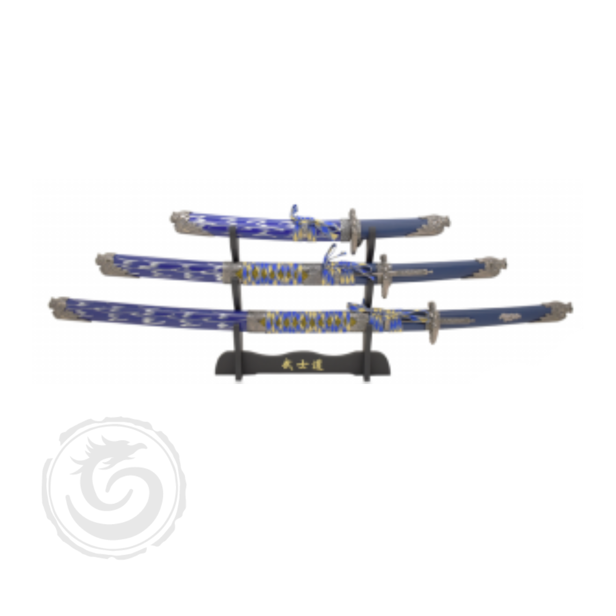 Snake Eye Tactical Dragon Samurai Sword Set with Wooden Stand
