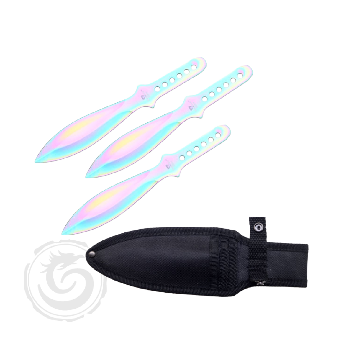 Snake Eye Rainbow Throwing Knife Set of 3