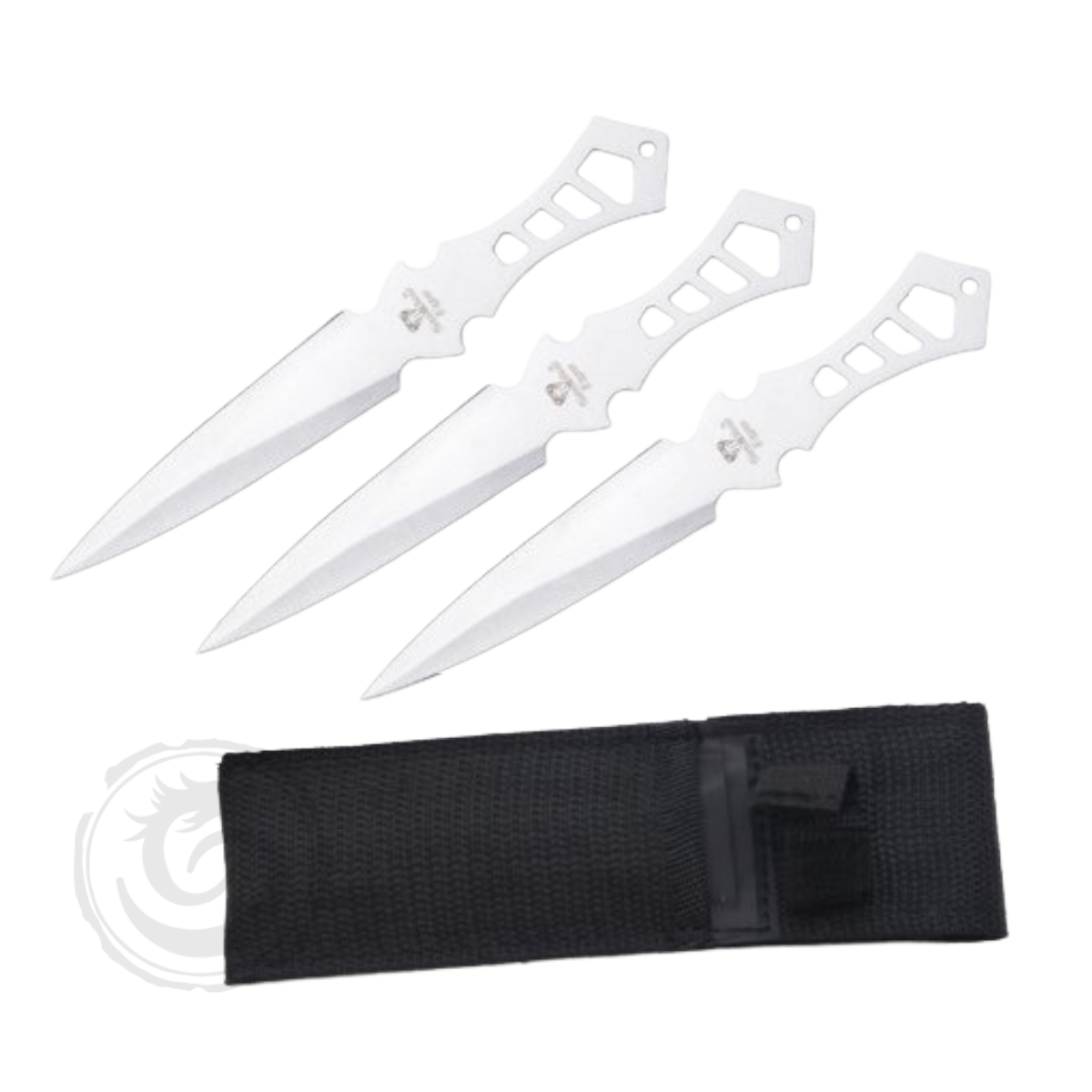 Snake Eye 3-Piece Silver 6″ Stainless Steel Throwing Knives