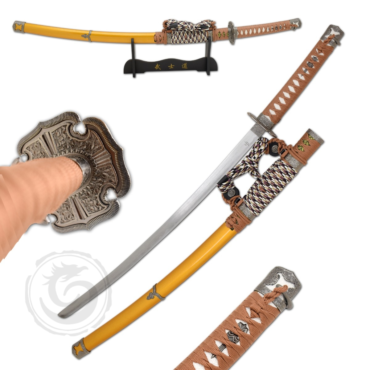 Snake Eye Warrior Classic 25.5″ Samurai Katana Gold
