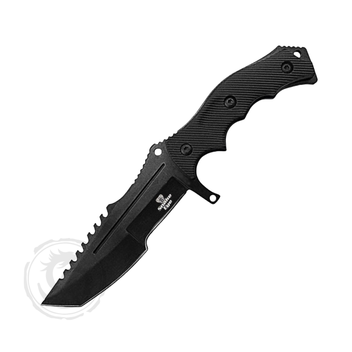 Snake Eye 8.5″ Huntsman Fixed Blade Knife Black