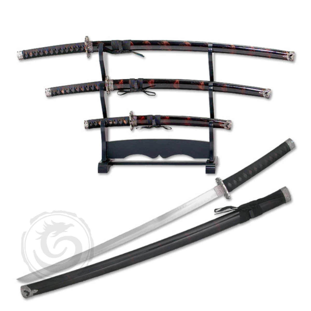 Snake Eye Tactical 3-Piece Samurai Katana Set