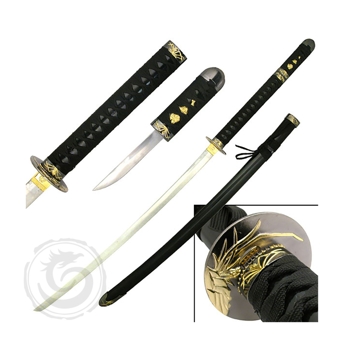Snake Eye Warrior Classic Samurai Katana Black