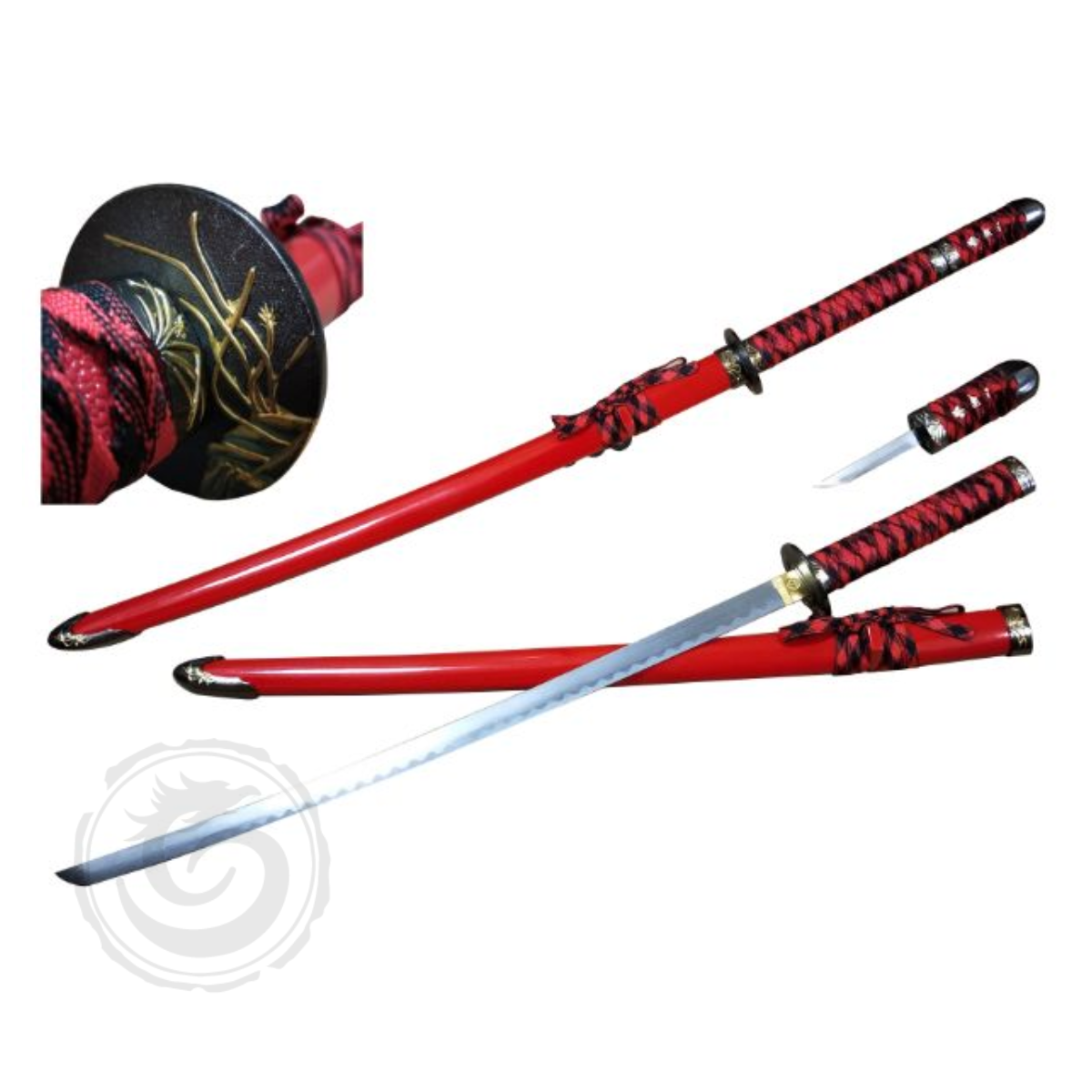Snake Eye Warrior Classic Samurai Katana Red