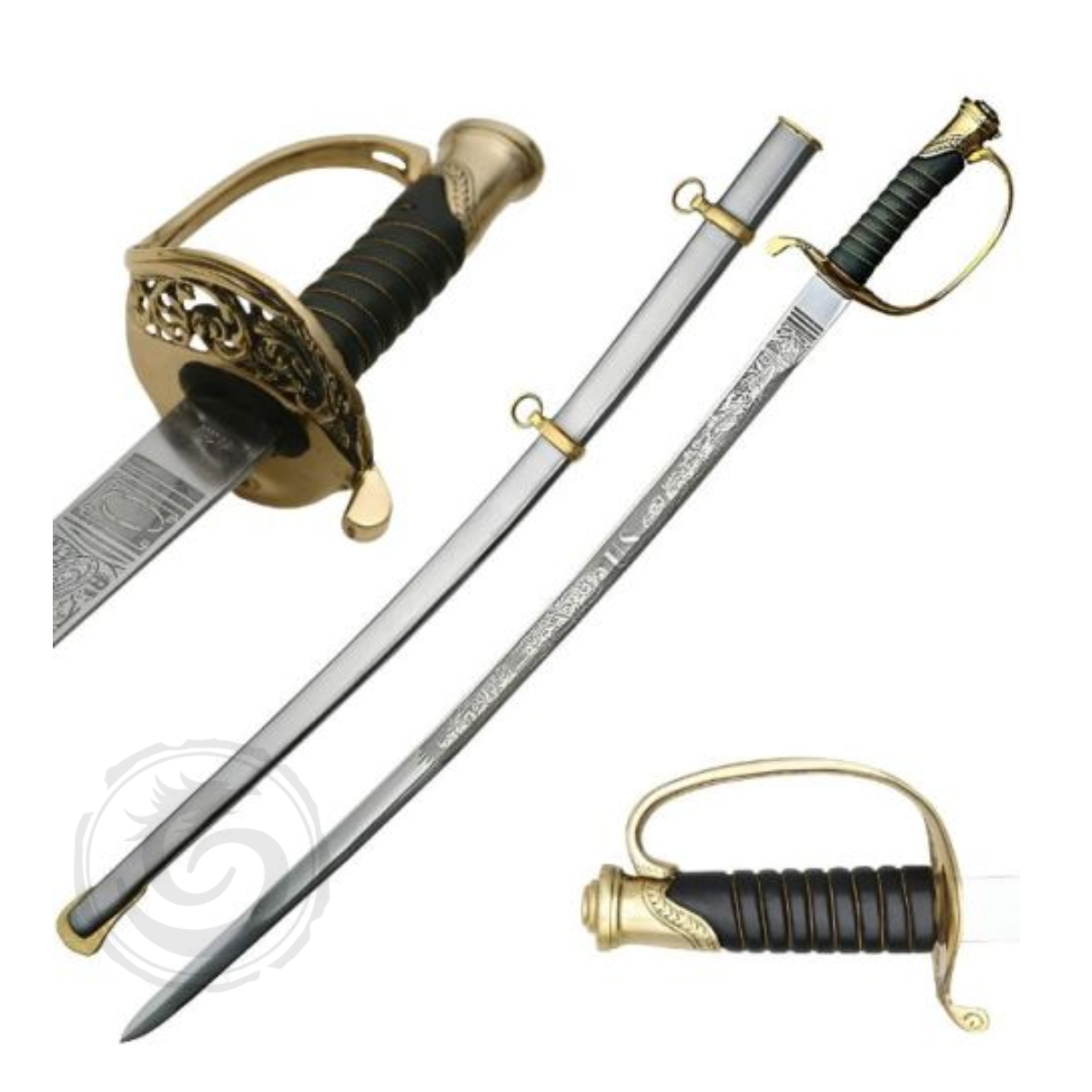 Medieval Warrior – U.S Civil War 1850 Army Staff Field Officers Sword