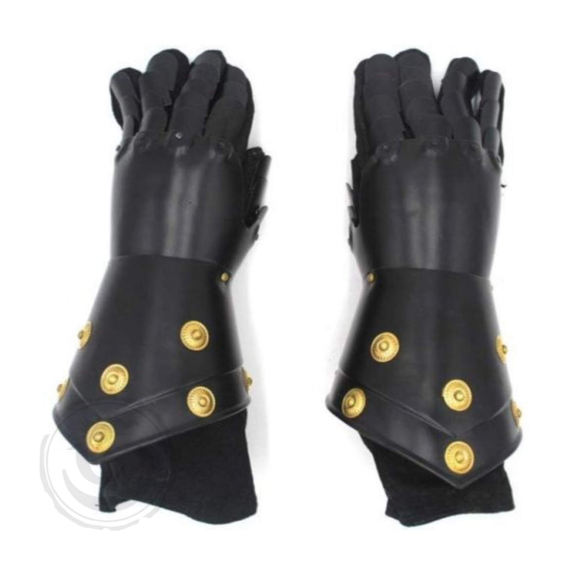 Medieval Warrior – Black Gothic Knight Style Gauntlets Wearable Armor Gloves – TC-60104BK
