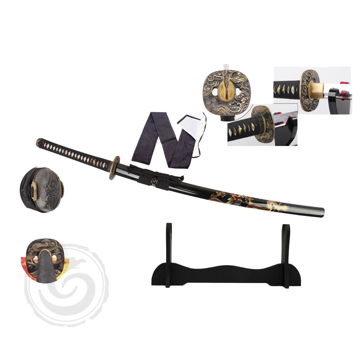 Ten Ryu “Wangdao” Handmade 40.95″ Samurai Sword Dragon