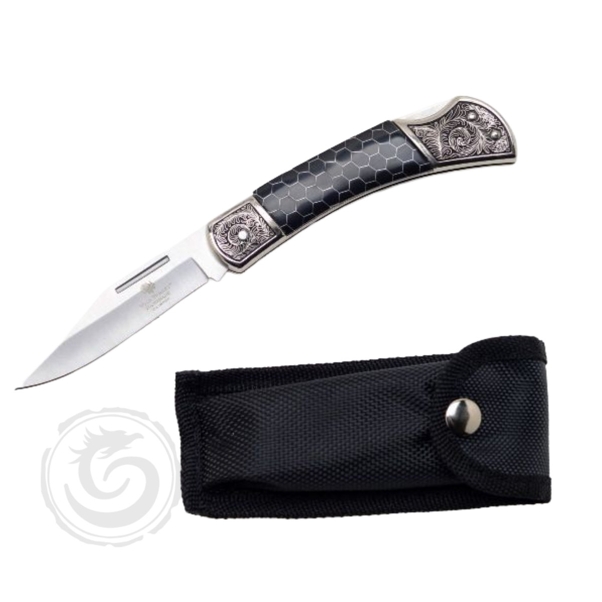 Wild Turkey Handmade Lock Back Manual Folding Knife Black
