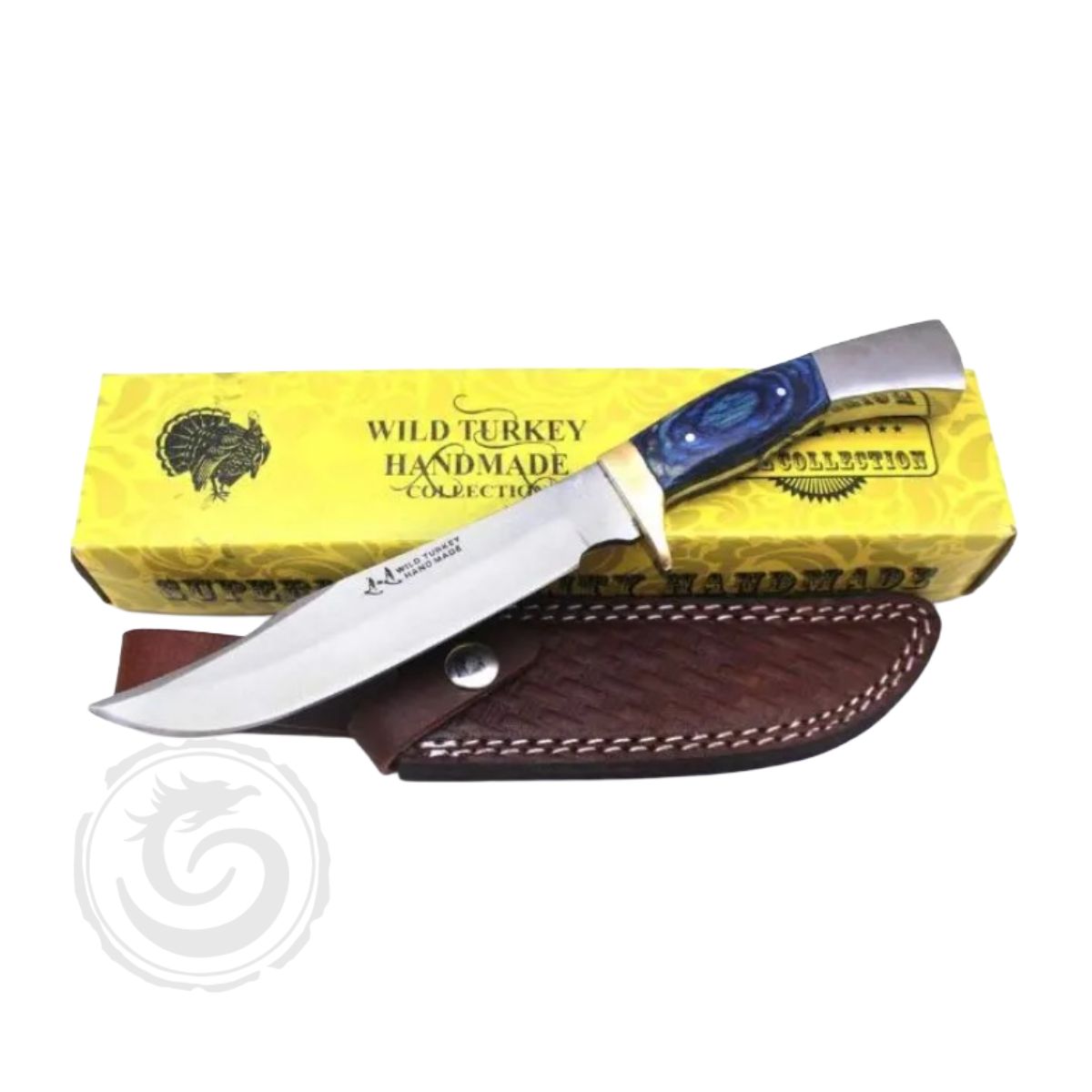 Wild Turkey Handmade Clip Point Blade Hunting Knife