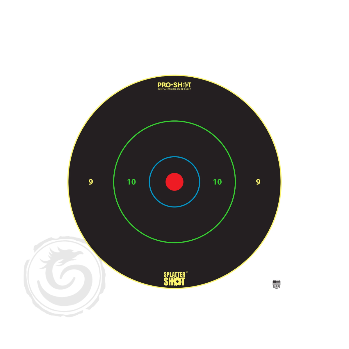 Pro-Shot 12″ Bullseye Multi-Color Rings Heavy Tag Paper – 5 Pack