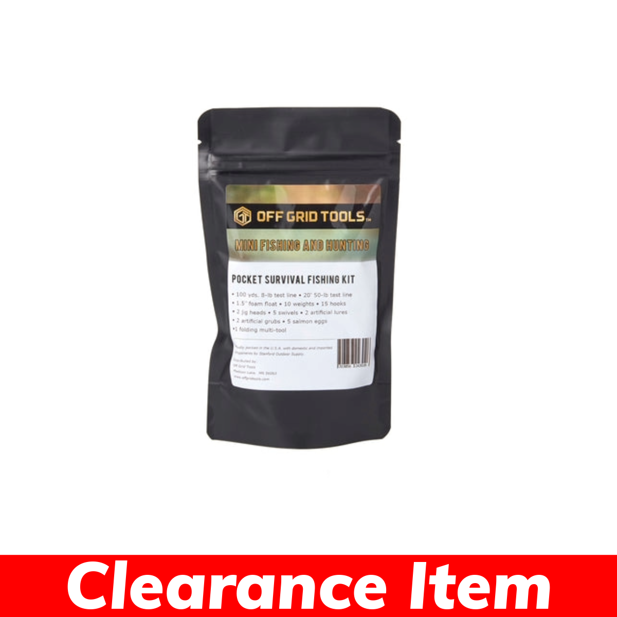 Off Grid Tools – Hunting Mini Pocket Survival Fishing Kit ** Clearance