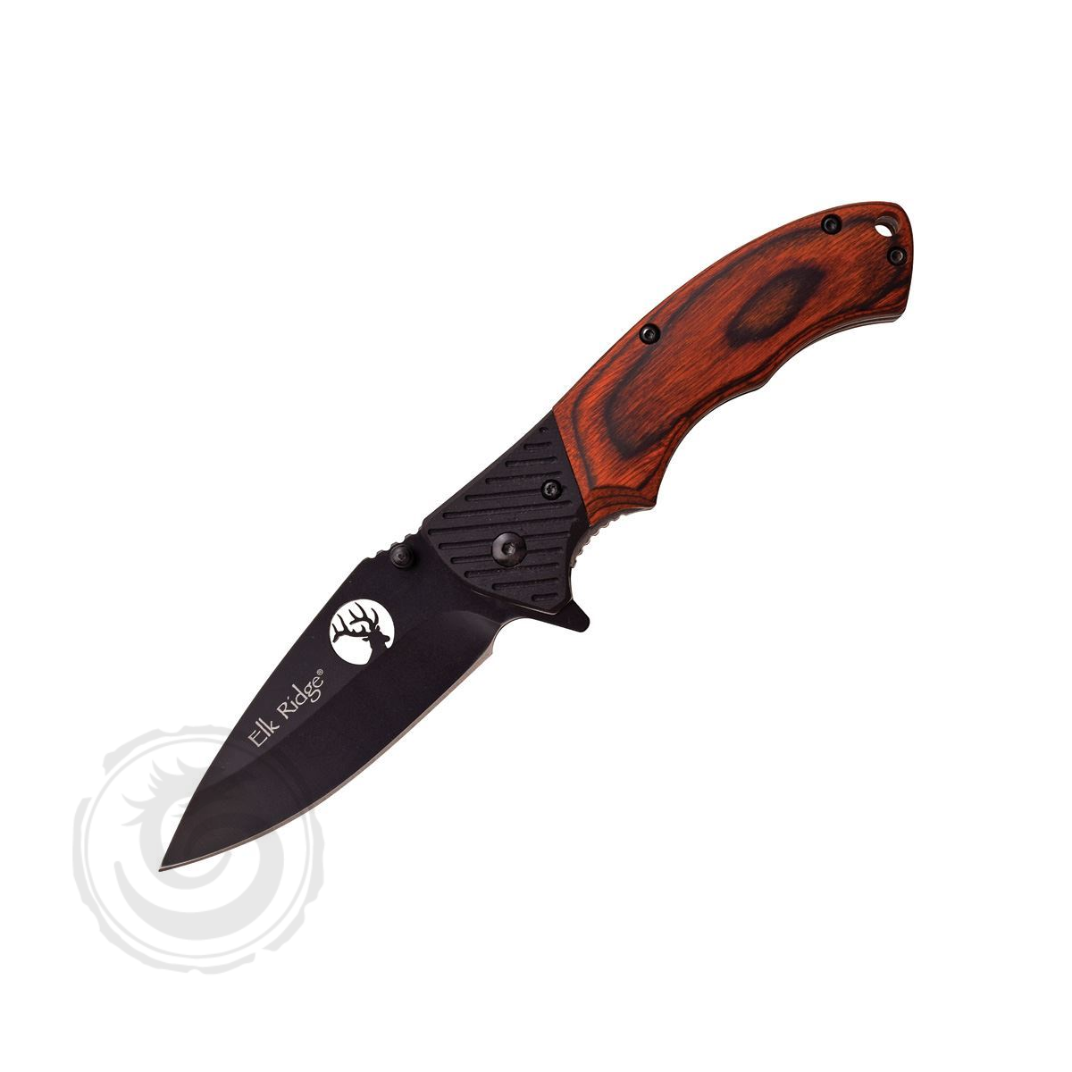 Elk Ridge Folding Knife Brown Wood Linerlock