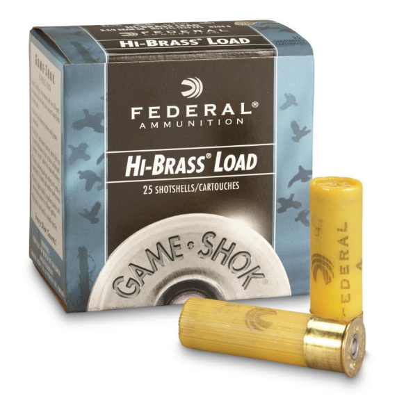 Federal Hi-Brass Game Load 20 Ga 2-3/4″ #4 Lead Shot Box of 25