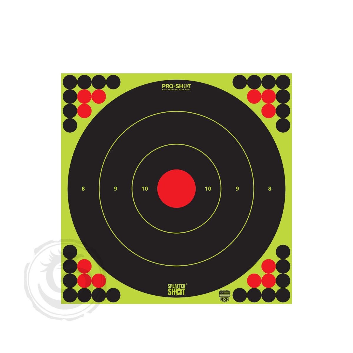 Pro-Shot 17.25″ Splatter Shot® Green Bullseye Target – 5 Pack