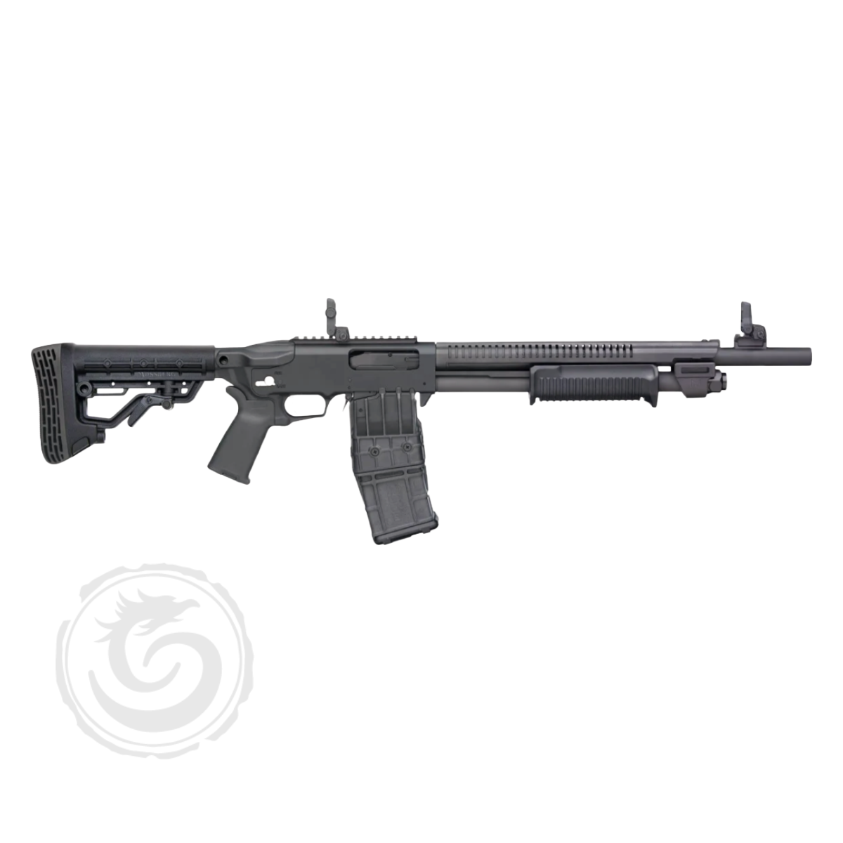 Mossberg 590RM Tactical Mag-Fed 12 Ga 18.5″ 10-Shot Pump Action Shotgun