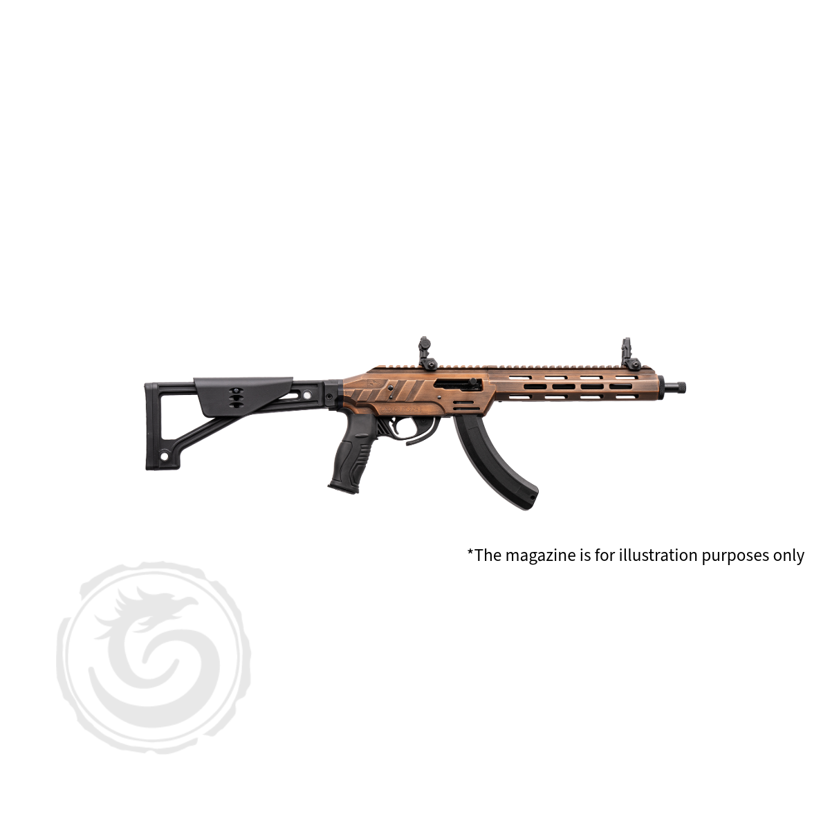 Adler RF224 Gen2 Tactical 22 LR 11.7″ Semi-Auto Rifle Distress Copper