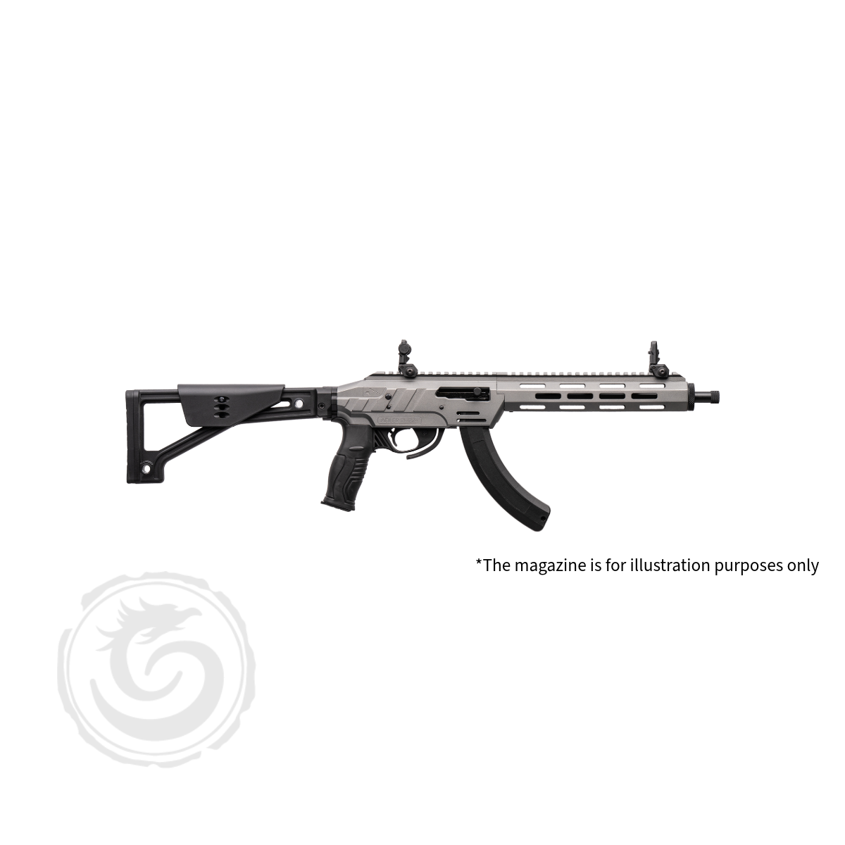 Adler RF224 Gen2 Tactical 22 LR 11.7″ Semi-Auto Rifle Grey