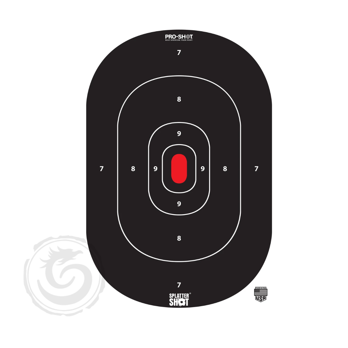 Pro-Shot 12″ x 18″ Silhouette Insert Tag Paper Splatter Shot® Target – 8 Pack